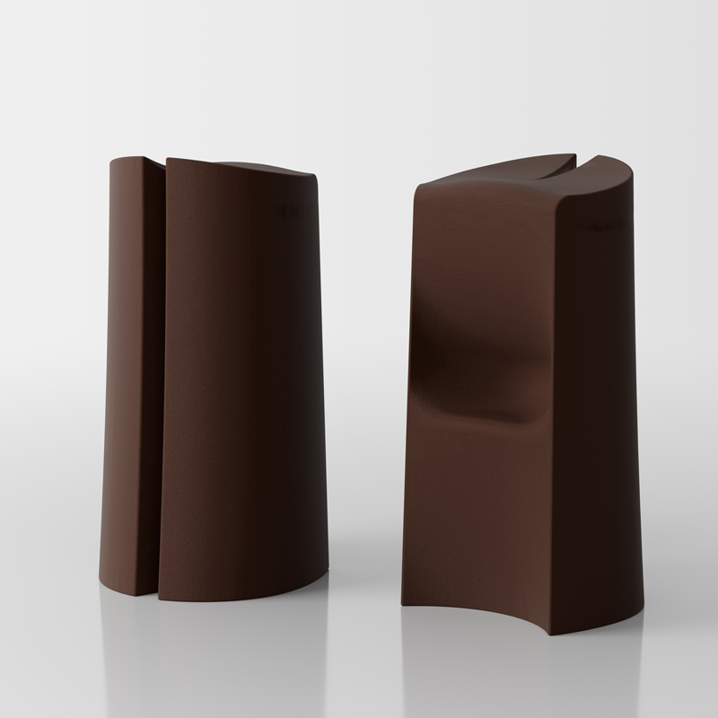 Kalispera designer high stool - brown 1
